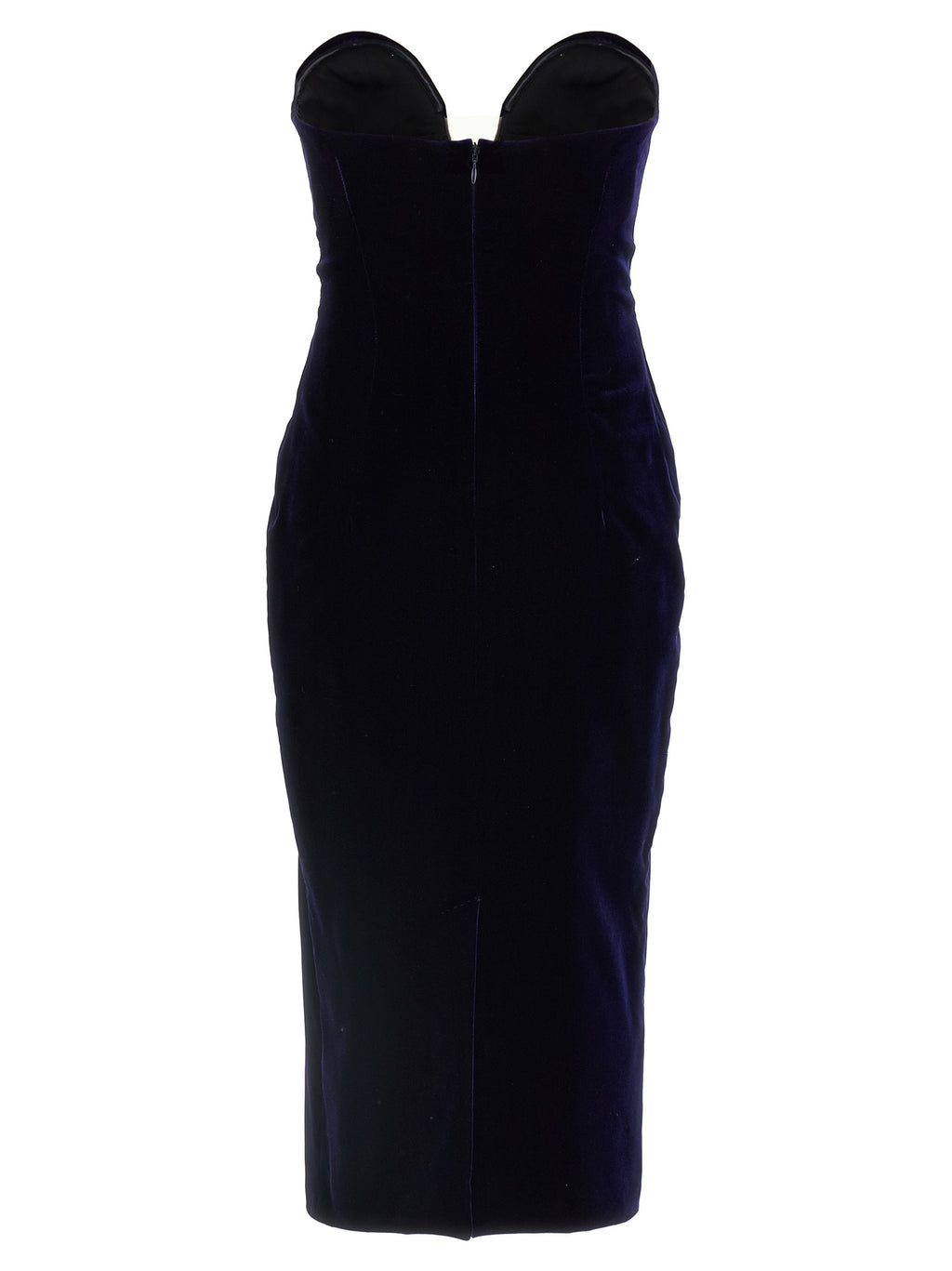 Blue Viscose Midi Dress