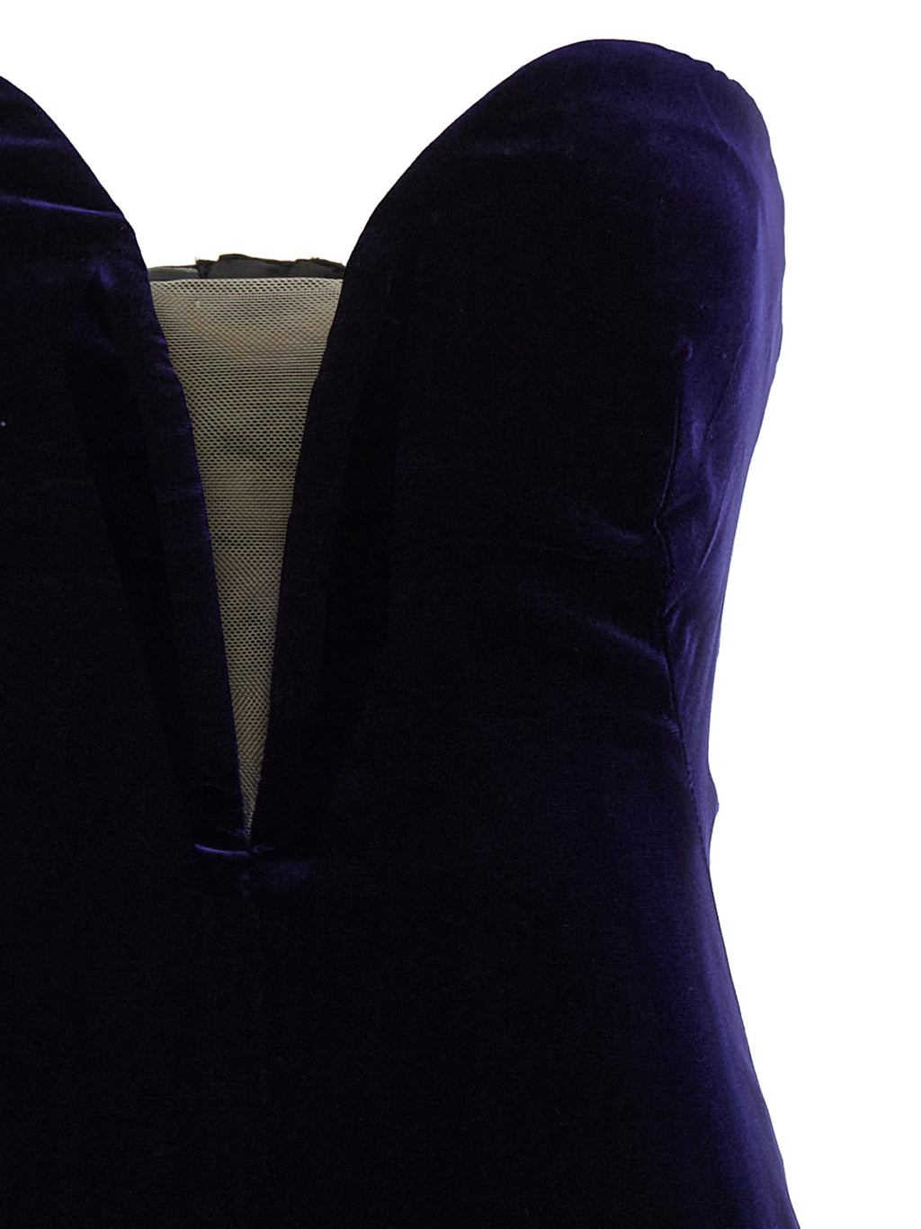 Blue Viscose Midi Dress