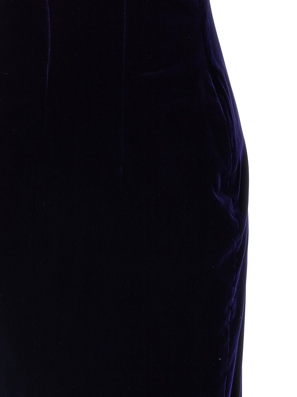 Blue Viscose Midi Dress