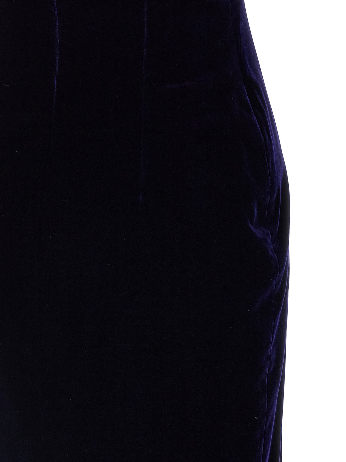 Blue Viscose Midi Dress