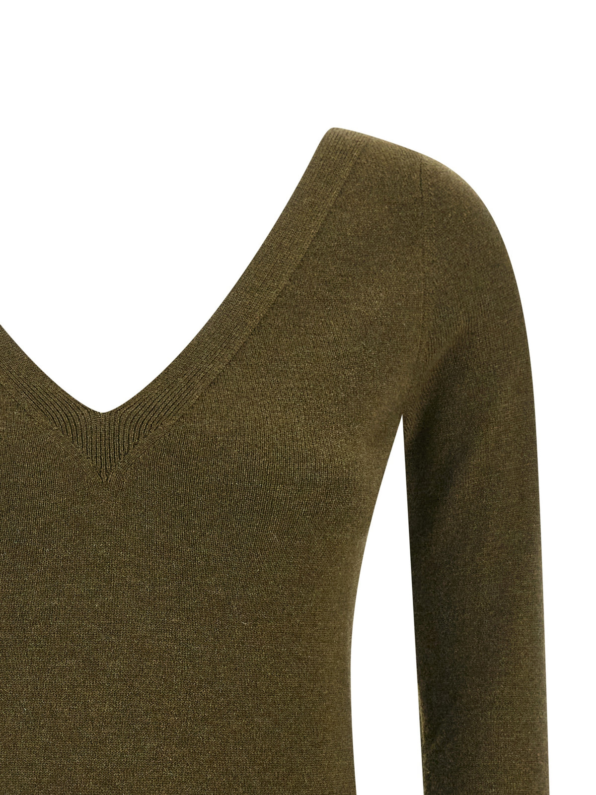 Bicolor Cashmere Cardigan