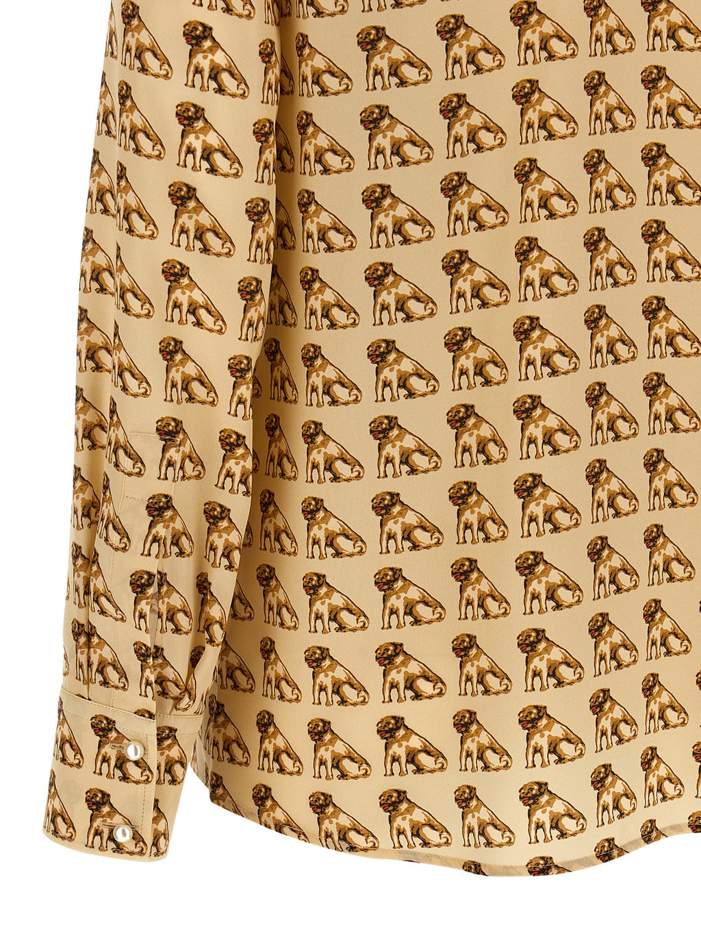 Beige Silk Blouse