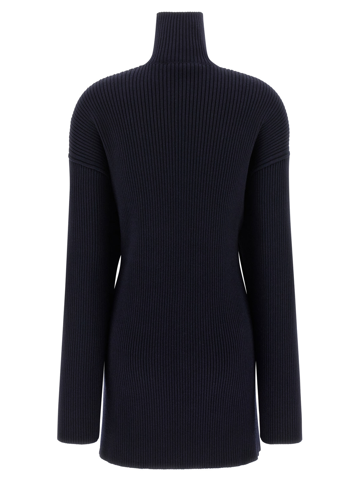 Blue Wool Short Dress