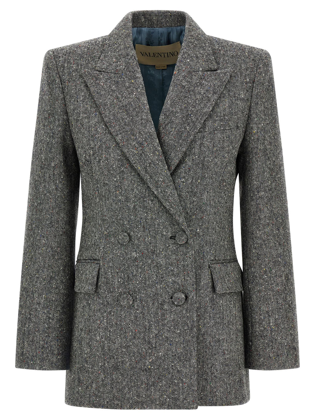 Gray Virgin Wool Blazer