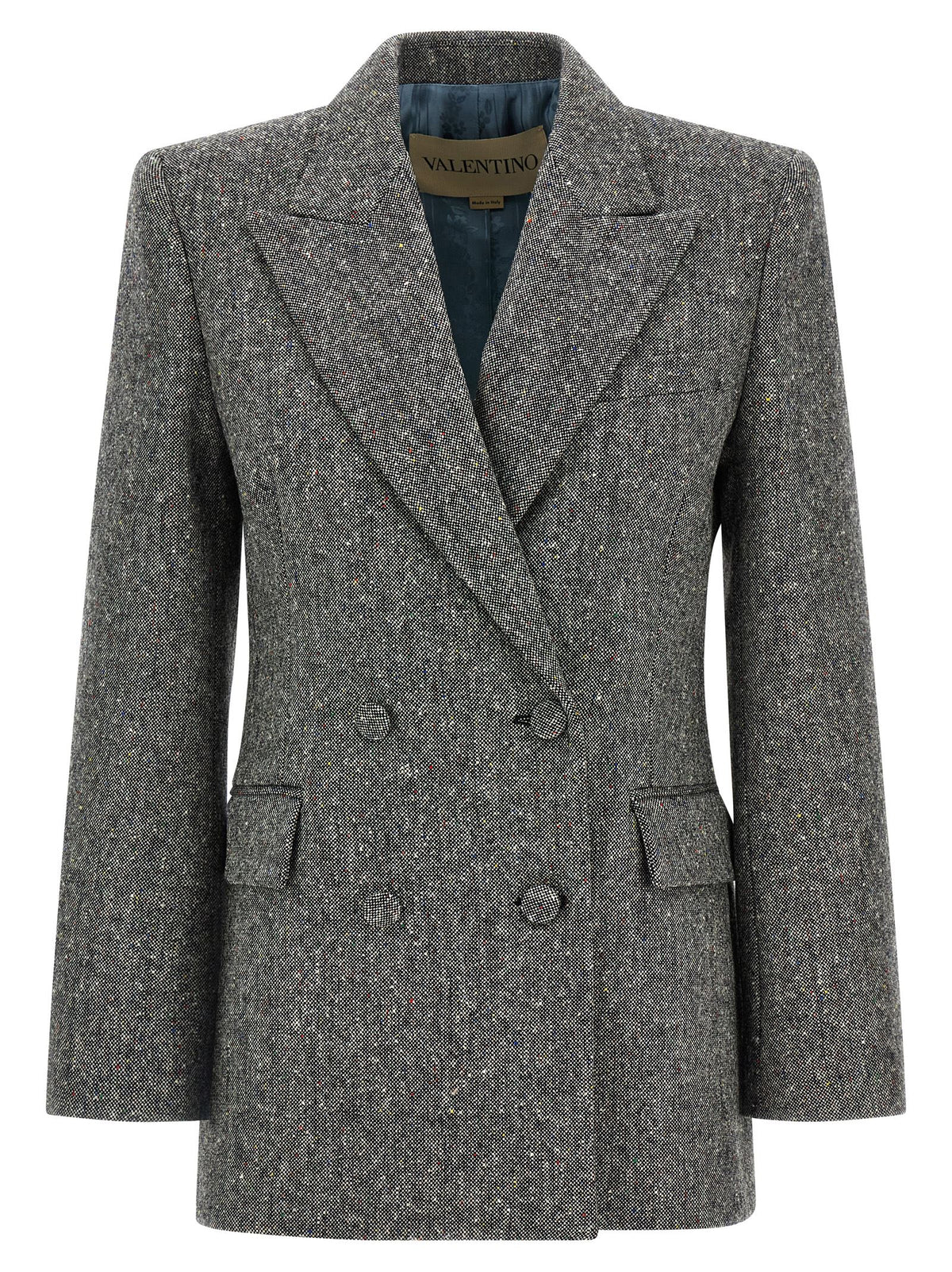 Gray Virgin Wool Blazer