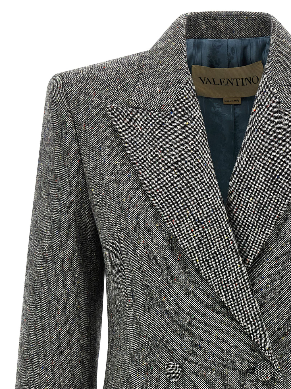 Gray Virgin Wool Blazer
