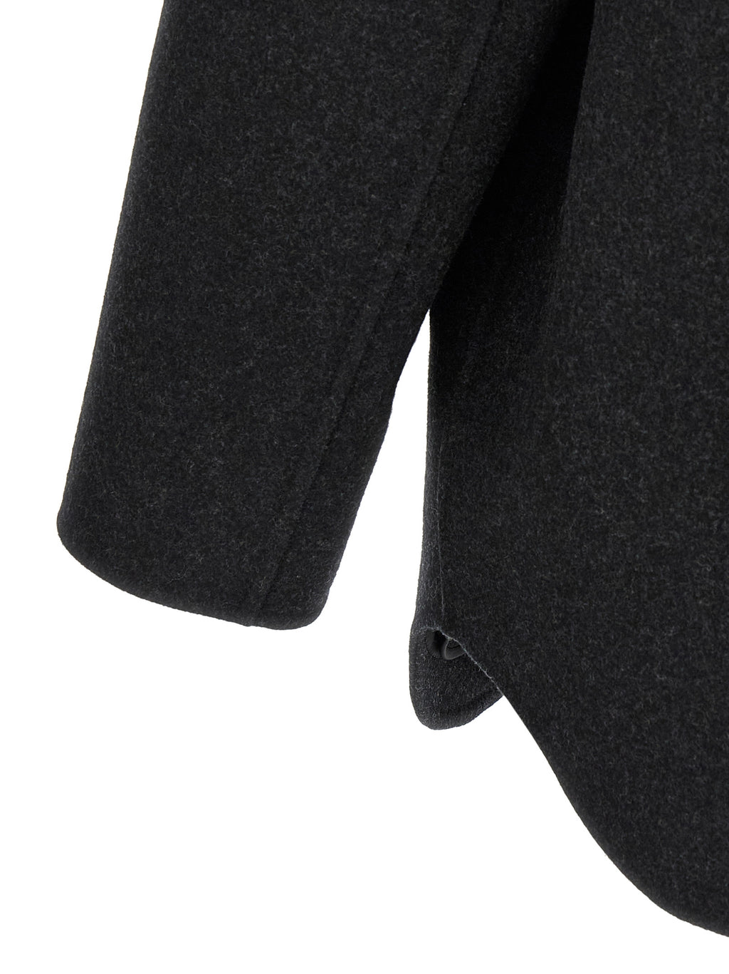 Gray Virgin Wool Coat
