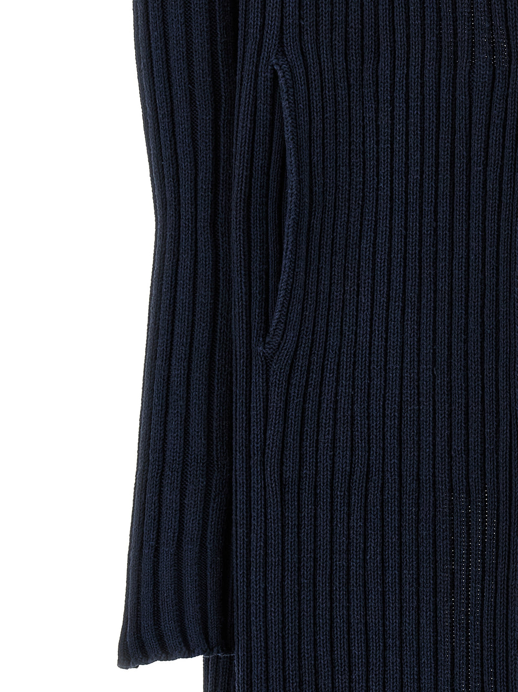 Blue Polyester Cardigan