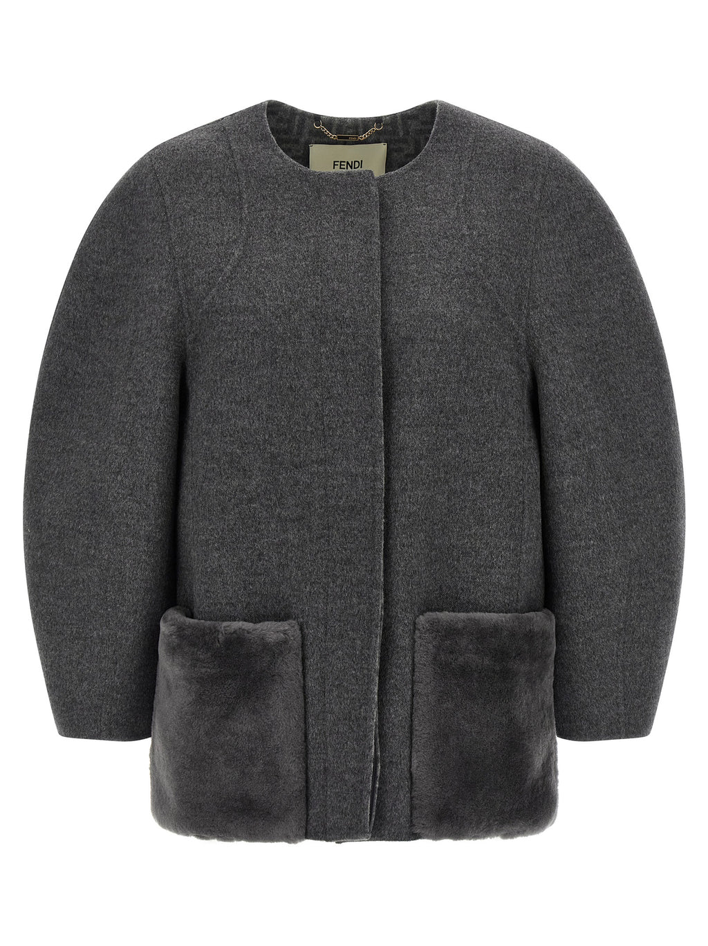Gray Virgin Wool Coat