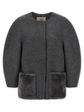 Gray Virgin Wool Coat