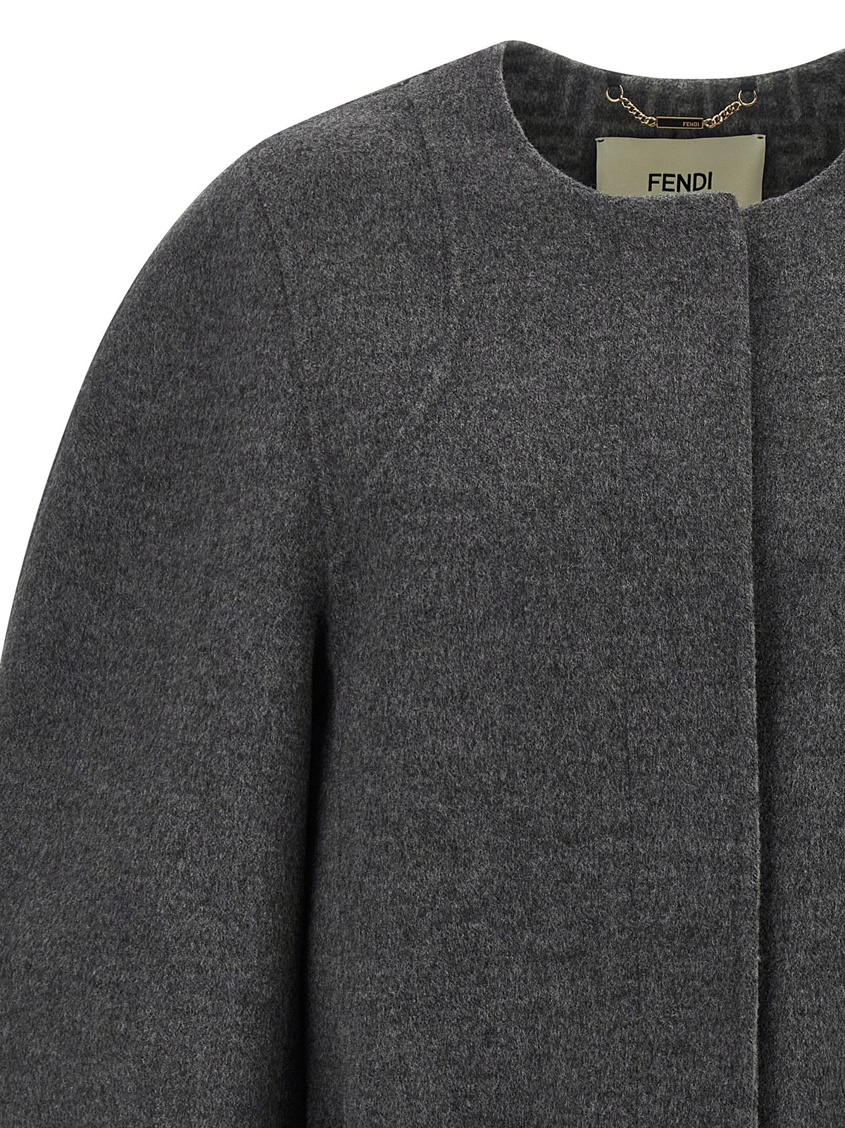 Gray Virgin Wool Coat