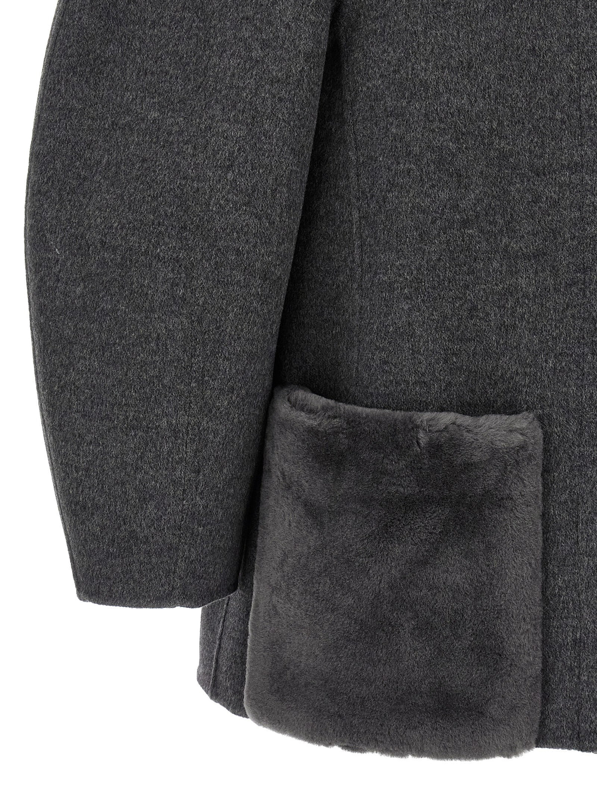 Gray Virgin Wool Coat