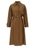 Brown Lamb Leather Coat