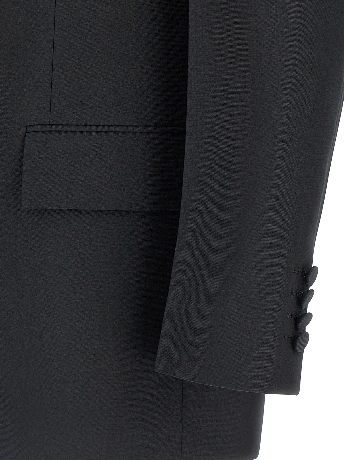 Black Polyester Blazer