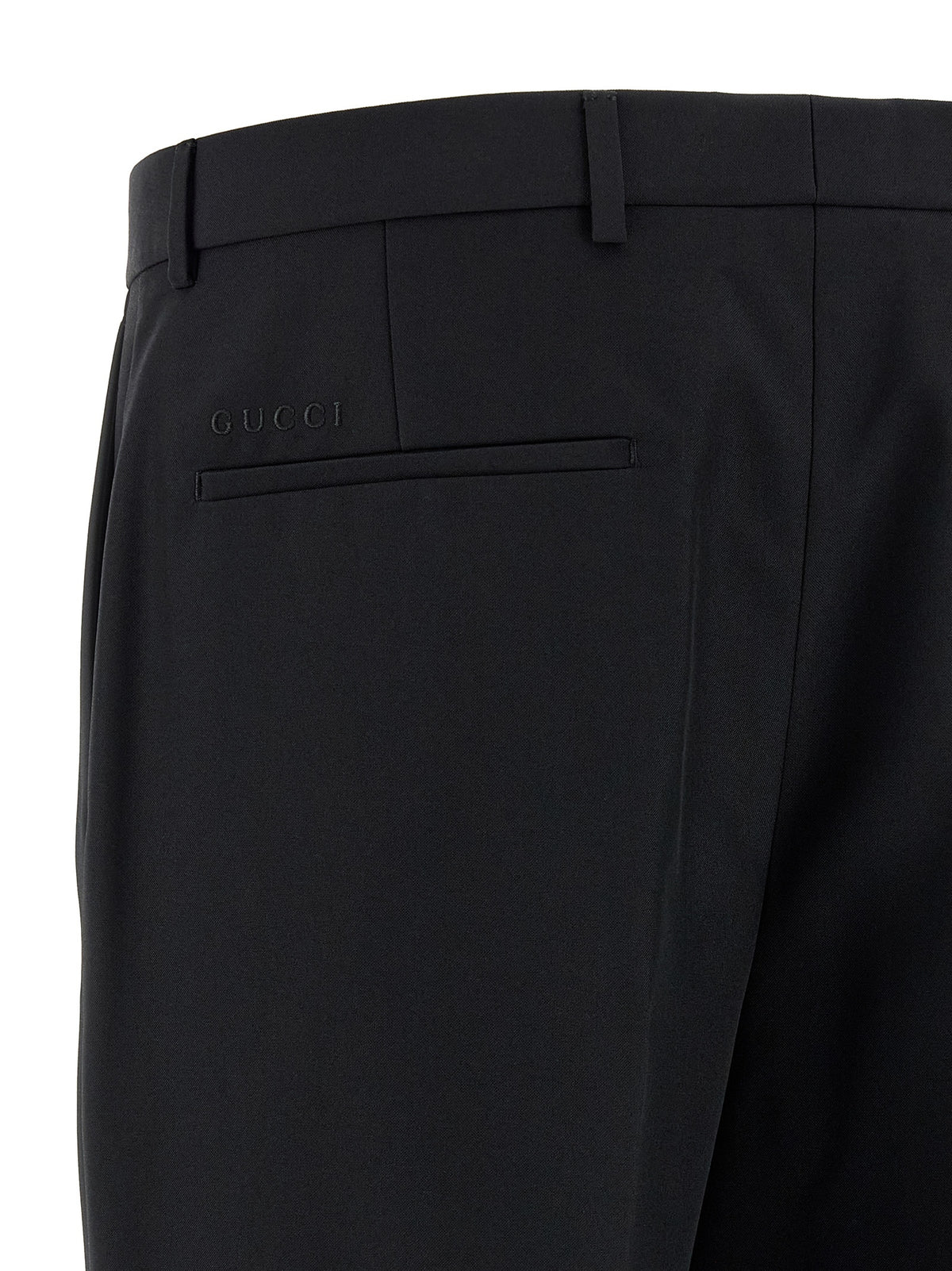 Black Polyester Dress Pants