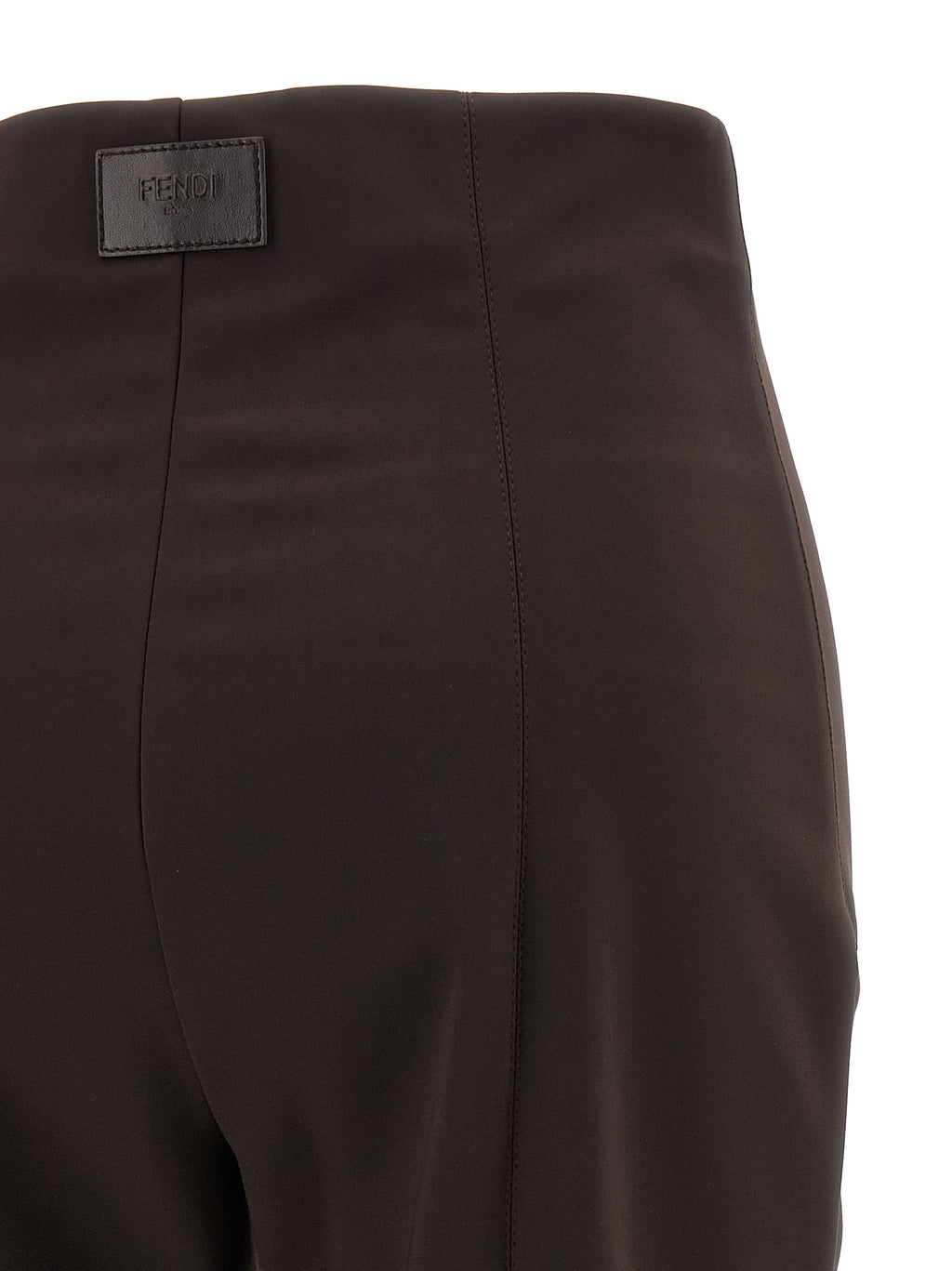 Brown Polyamide Athletic Pants