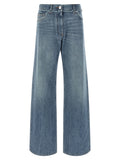 Blue Cotton Boyfriend Jeans