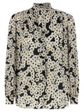 Bicolor Silk Blouse