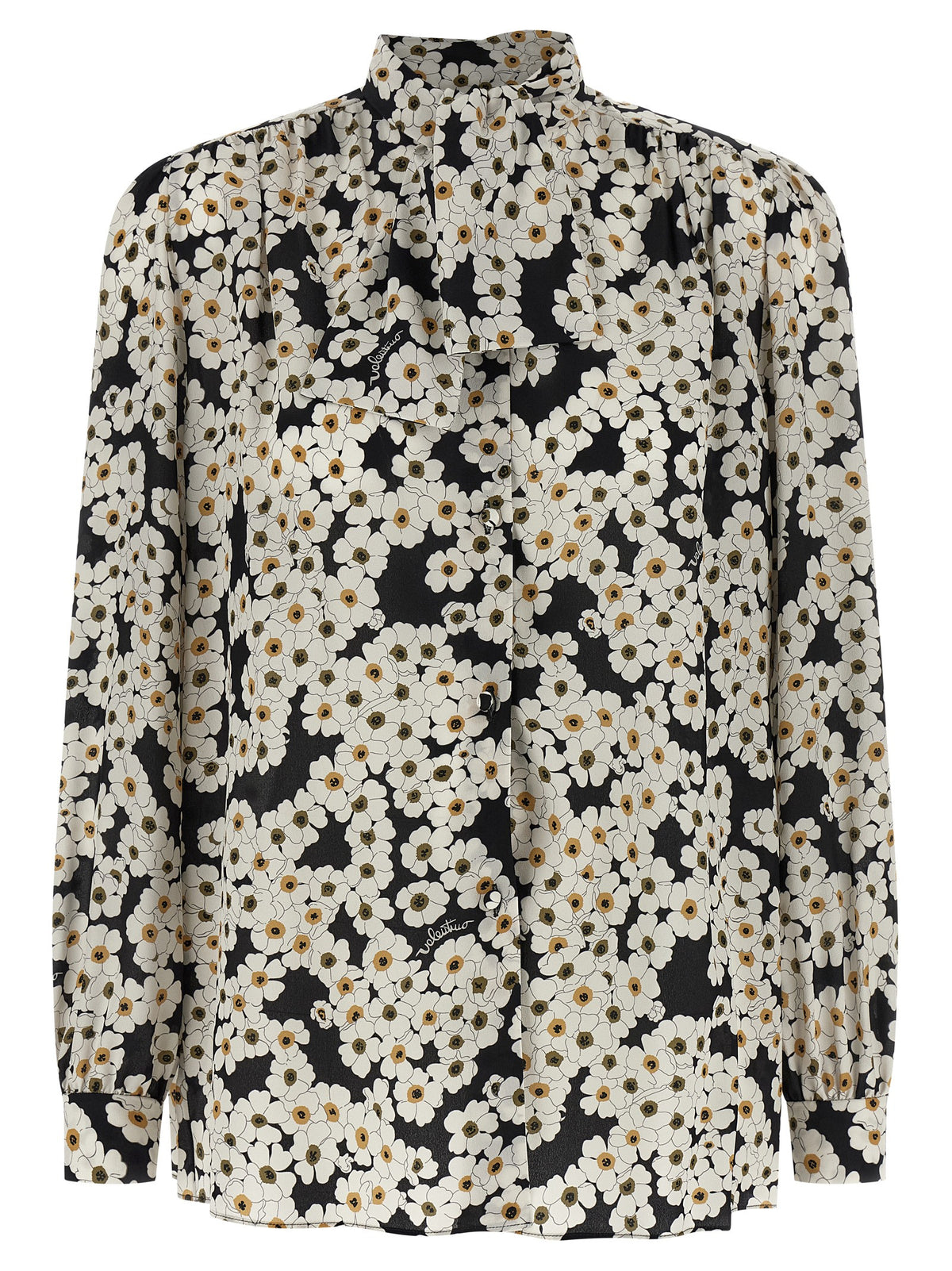 Bicolor Silk Blouse