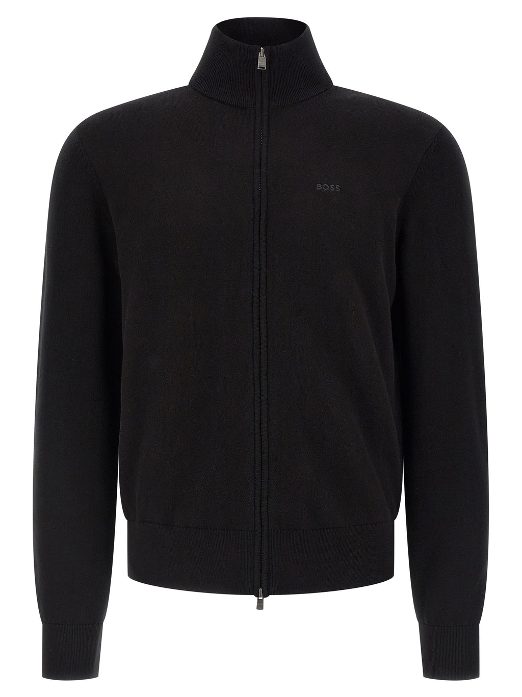 Black Cotton Cardigan