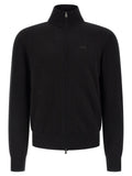 Black Cotton Cardigan