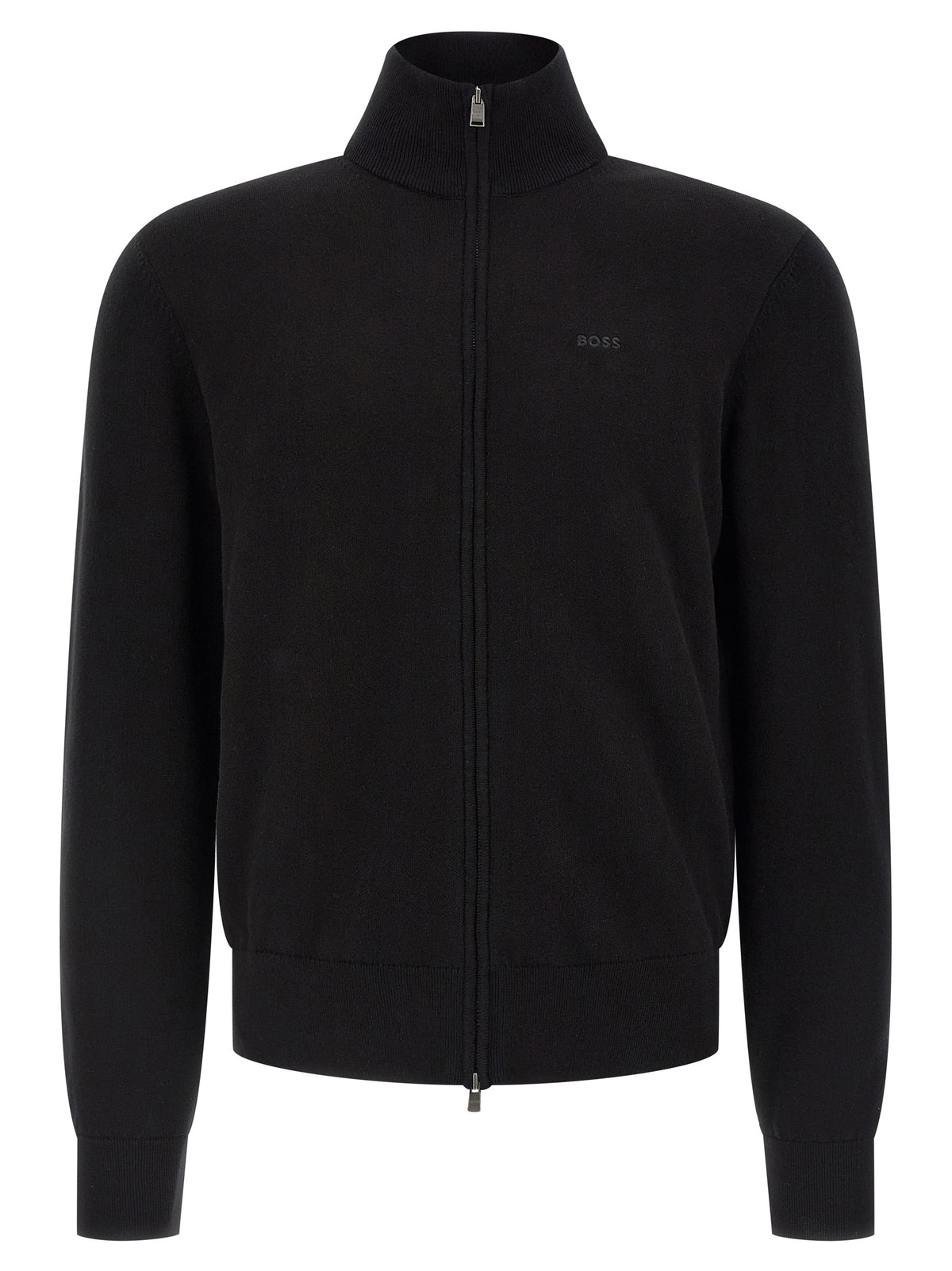 Black Cotton Cardigan