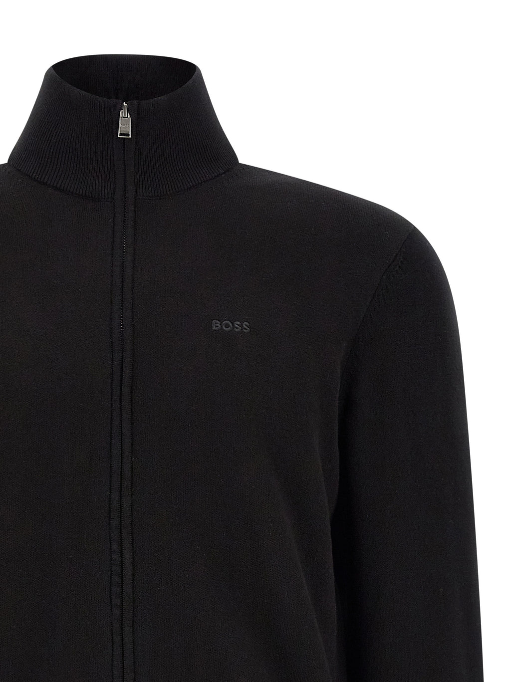 Black Cotton Cardigan
