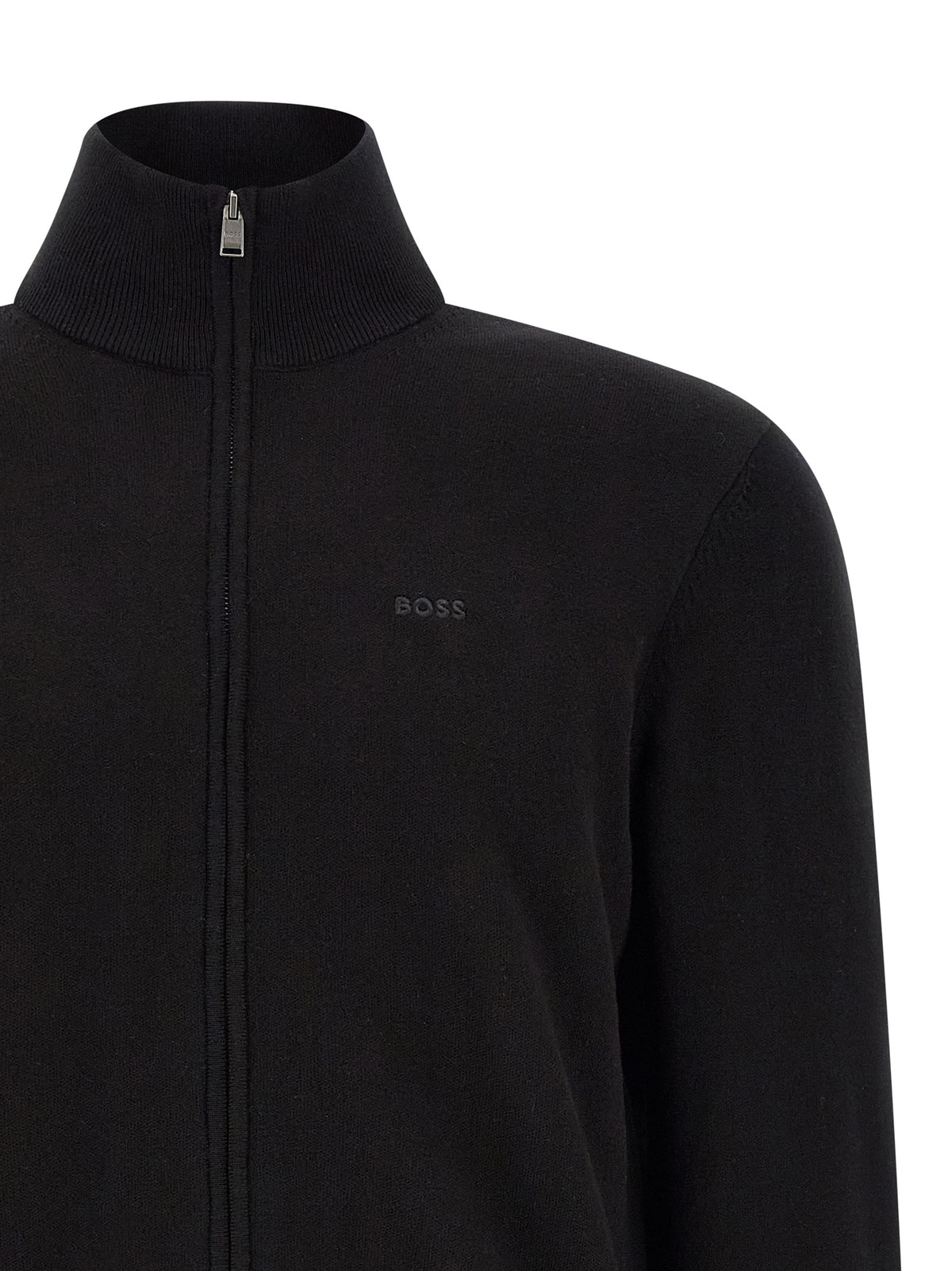 Black Cotton Cardigan
