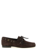 Brown Cowhide Slip-On Loafers