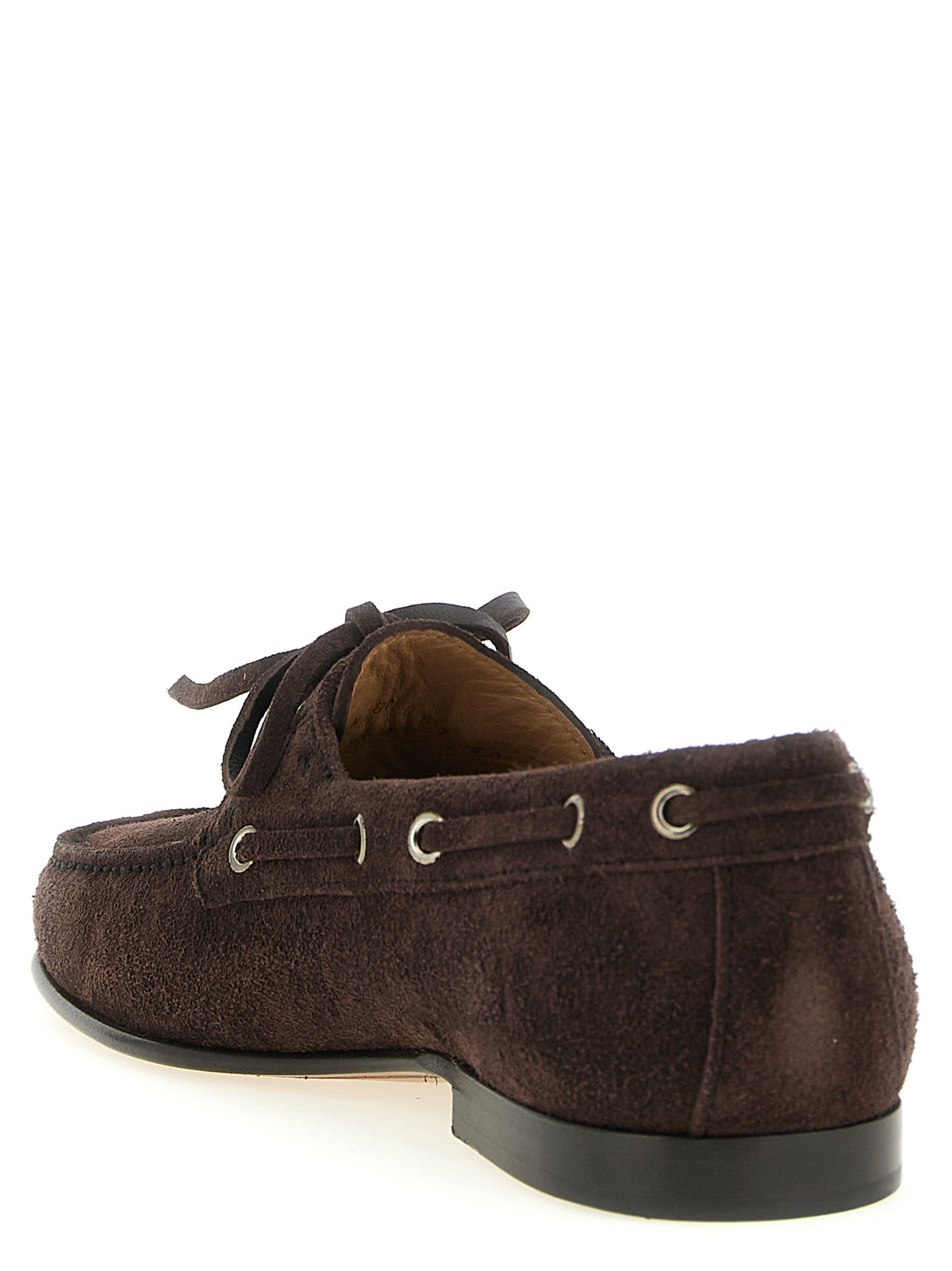 Brown Cowhide Slip-On Loafers