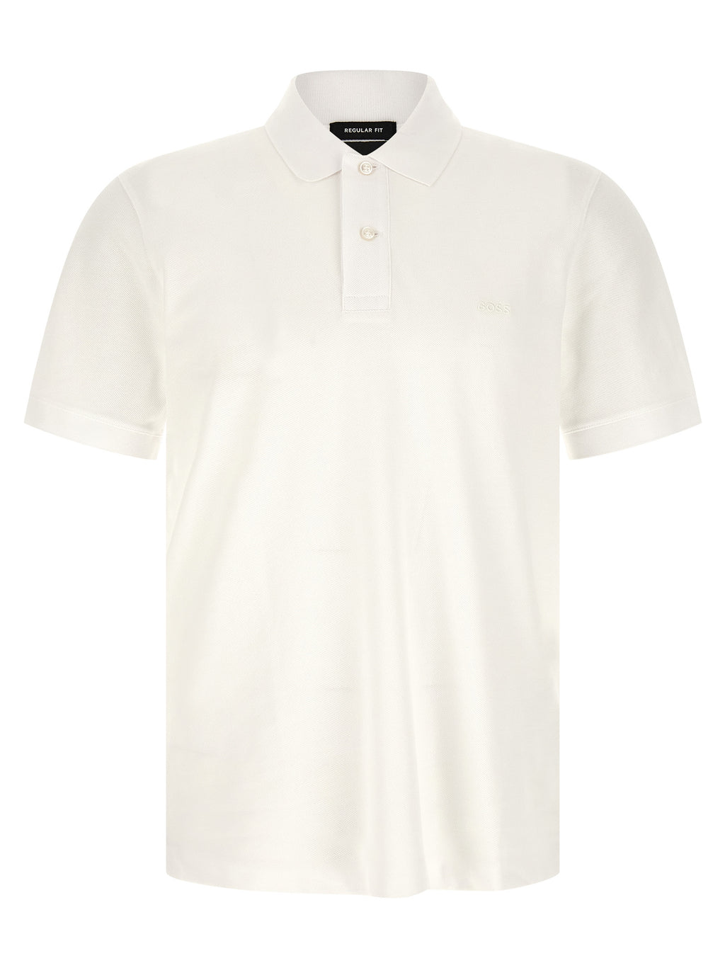 White Cotton Polo Shirt