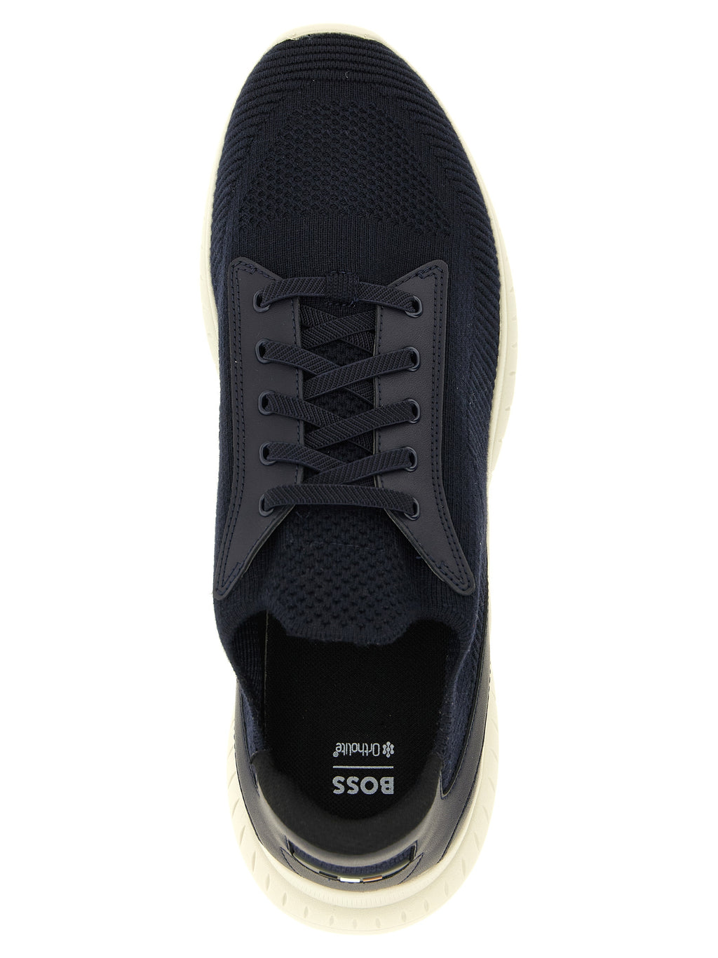 Blue Cowhide Athletic Sneakers