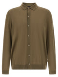 Bicolor Virgin Wool Polo Shirt