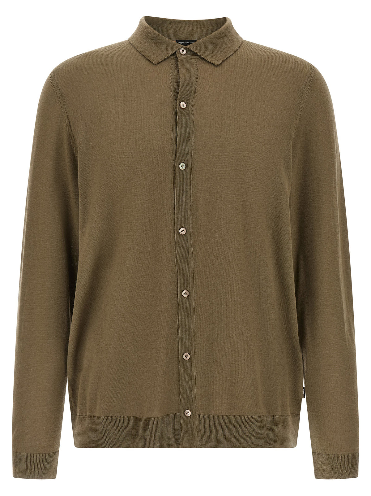 Bicolor Virgin Wool Polo Shirt