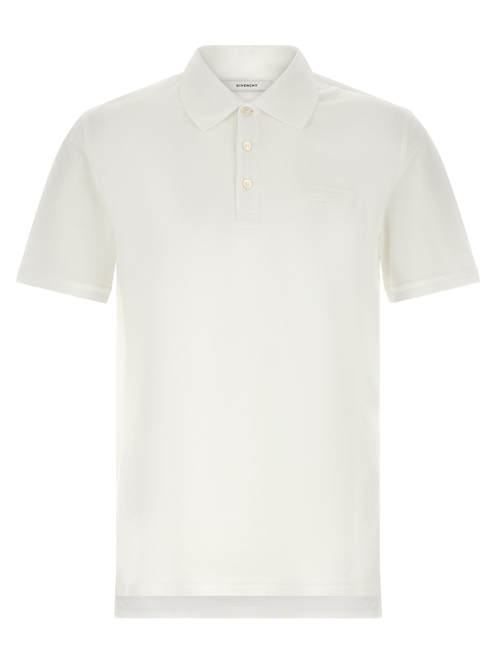 White Cotton Polo Shirt
