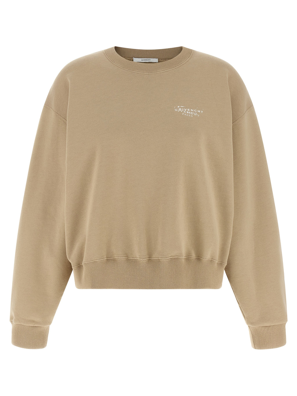 Beige Cotton Sweatshirt