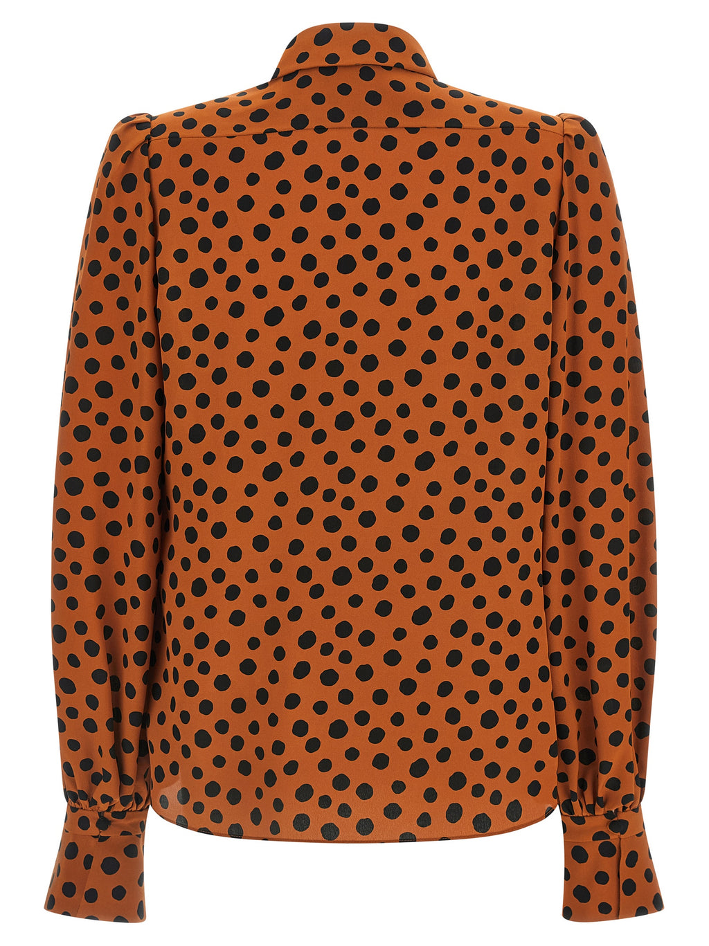 Orange Silk Blouse