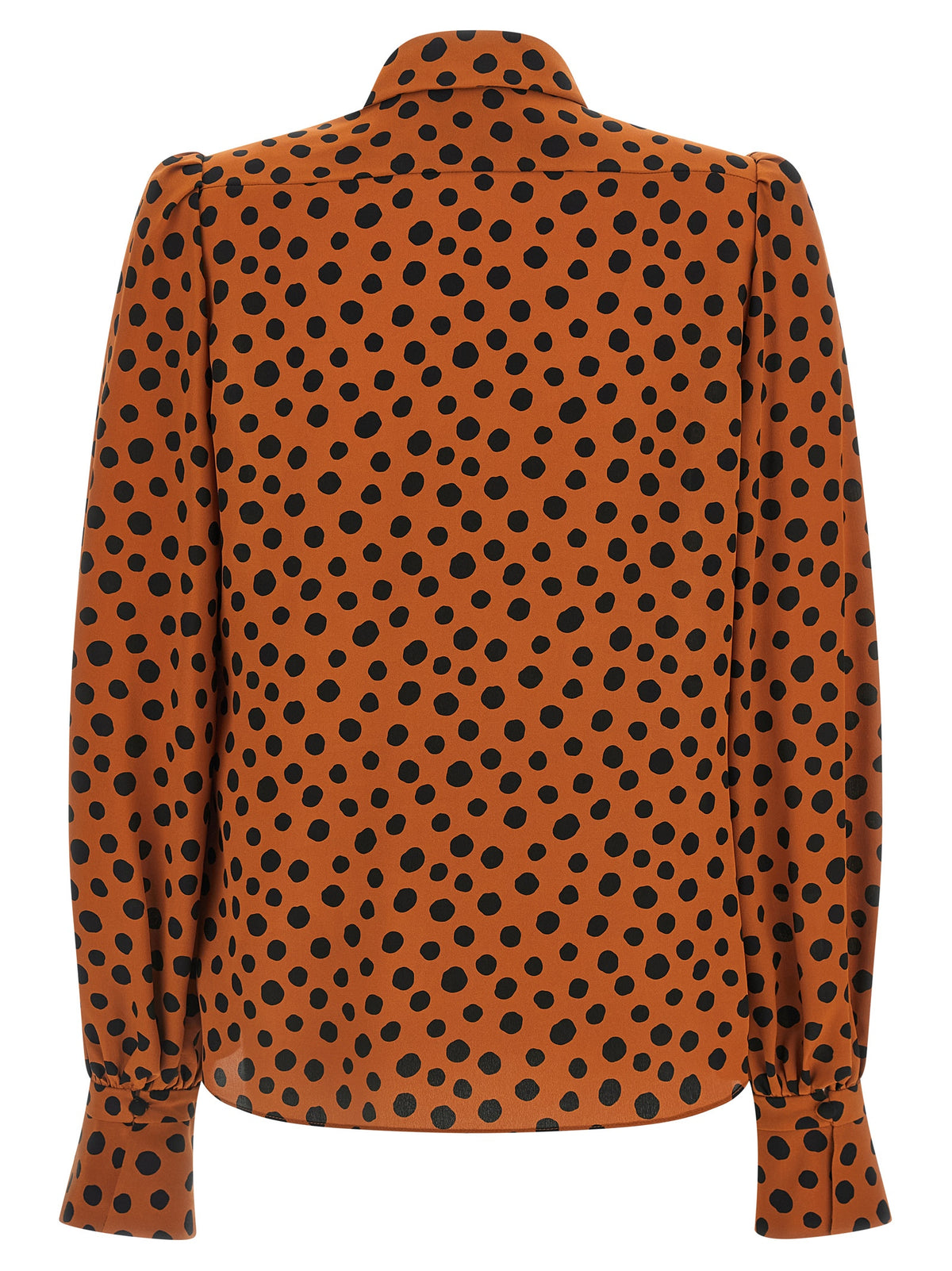 Orange Silk Blouse
