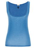 Blue Virgin Wool Tank Tops