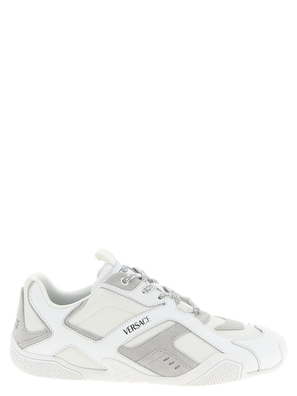 White Calfskin Athletic Sneakers