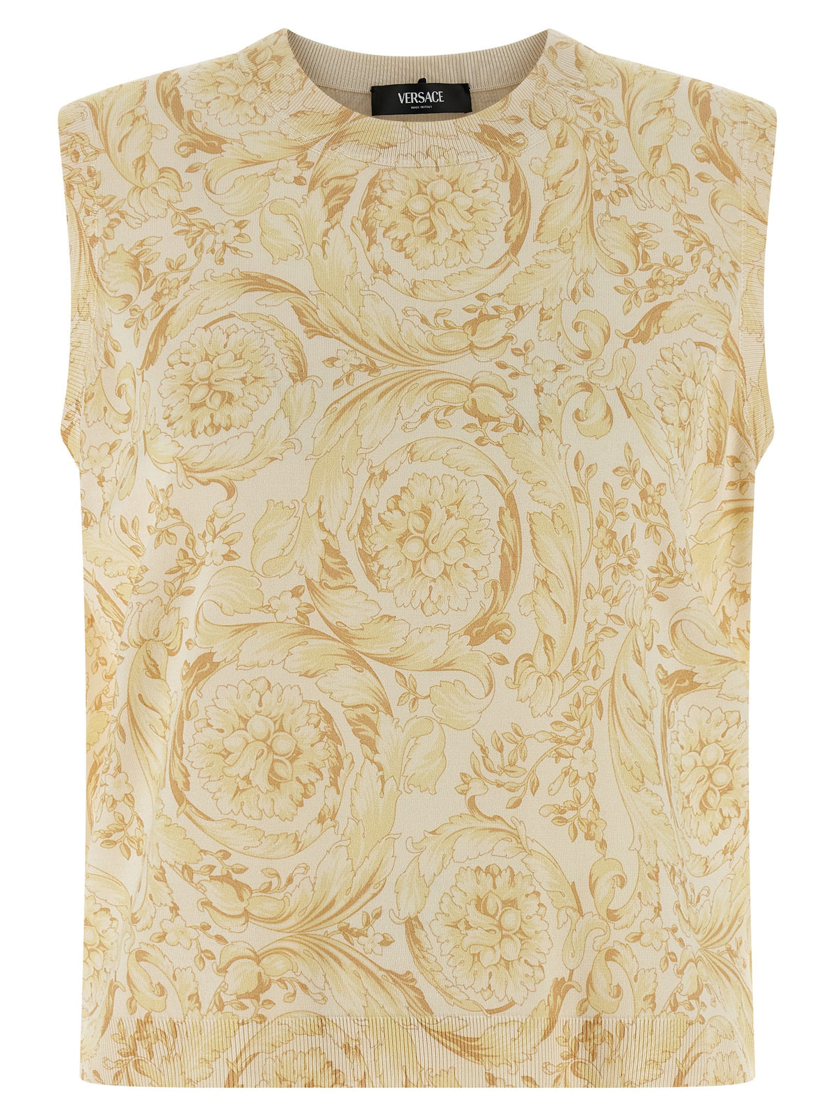Multicolor Silk Sleeveless Jacket