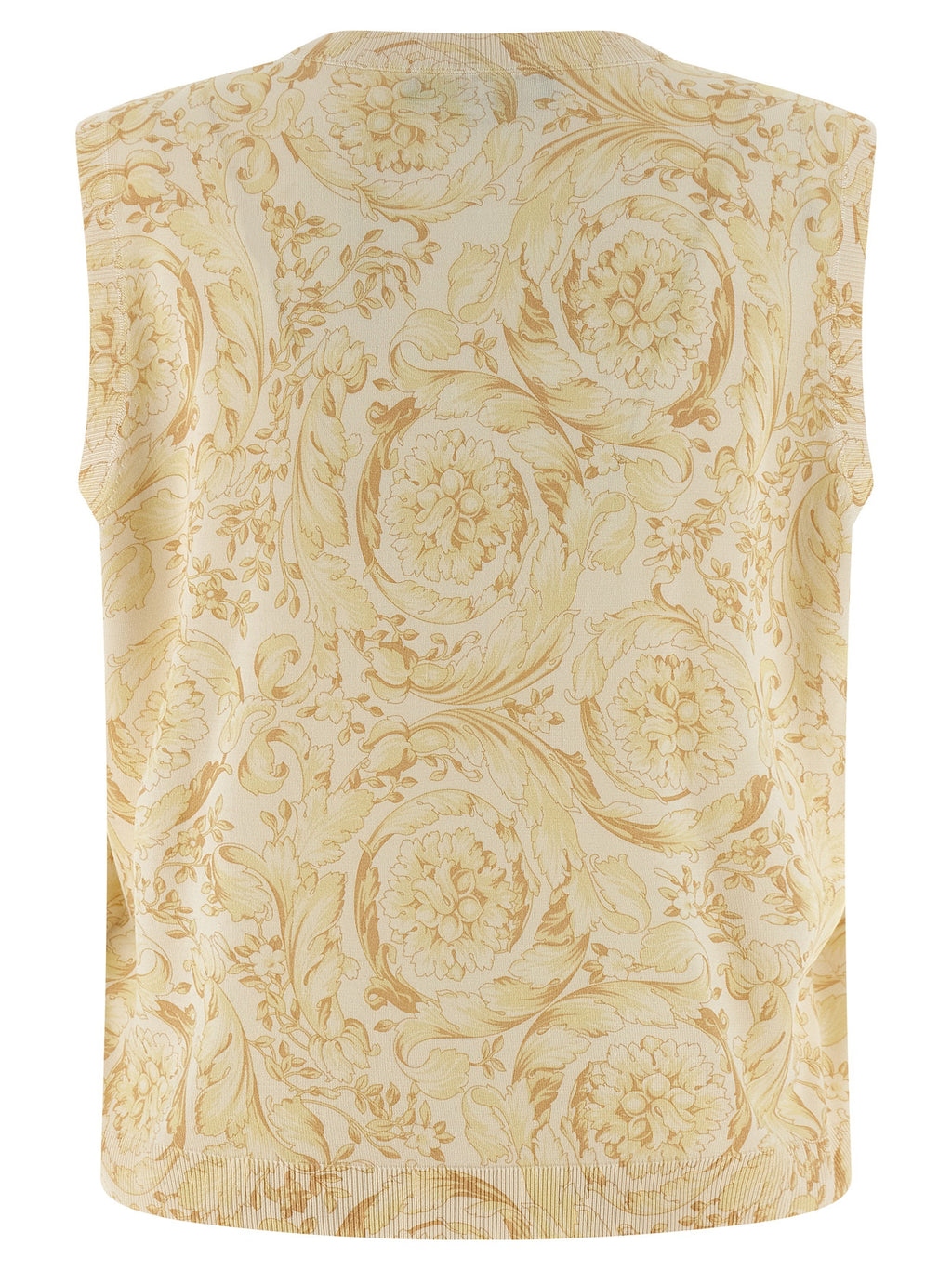 Multicolor Silk Sleeveless Jacket
