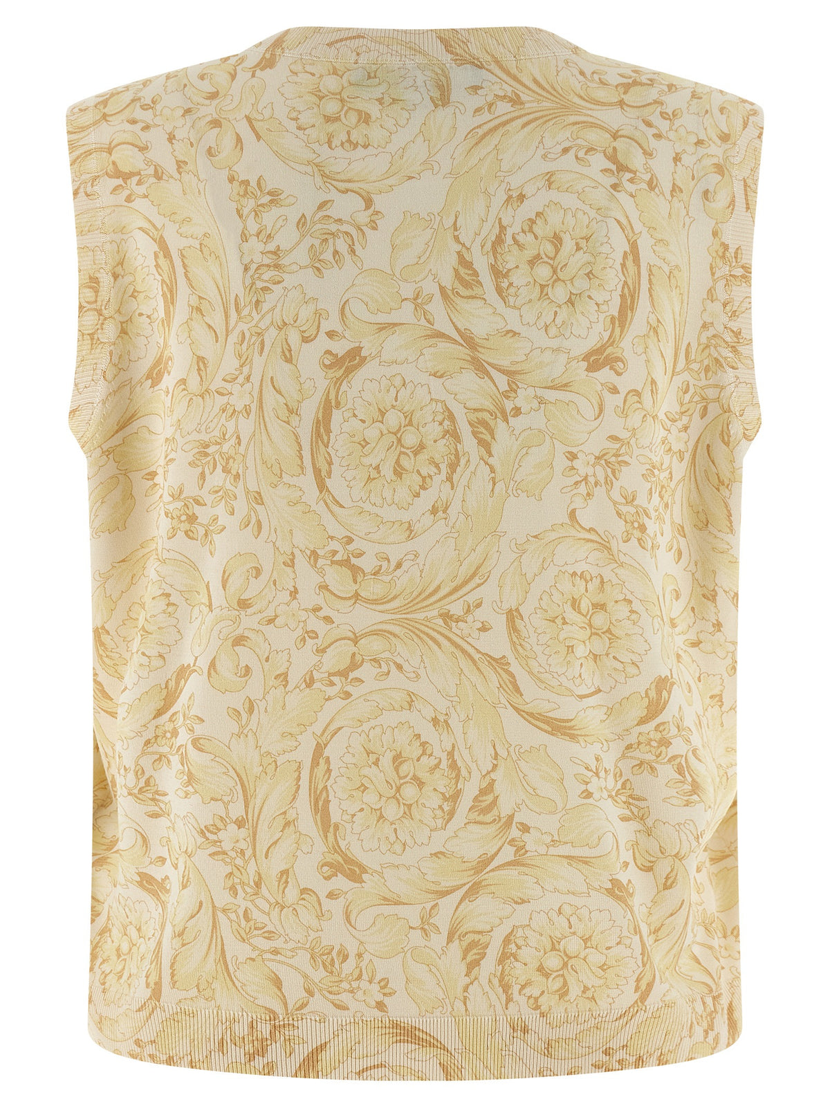 Multicolor Silk Sleeveless Jacket