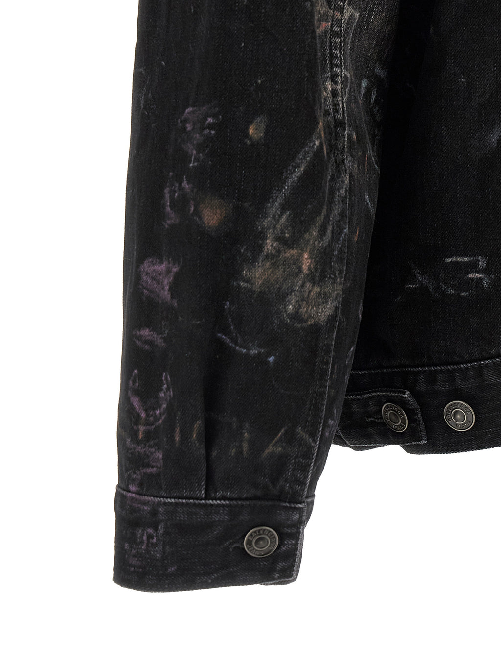 Black Cotton Denim Jacket