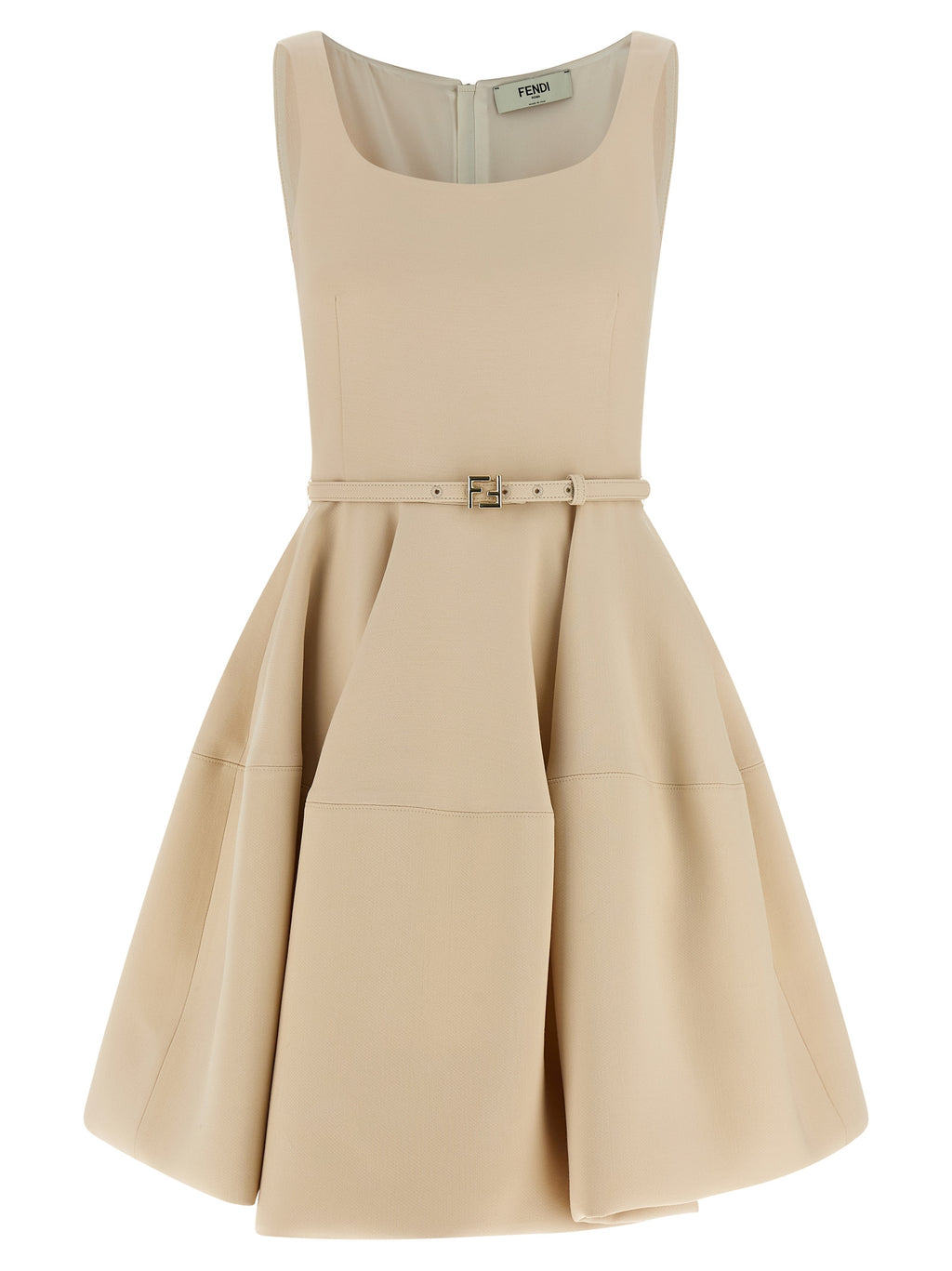 Multicolor Wool Short Dress