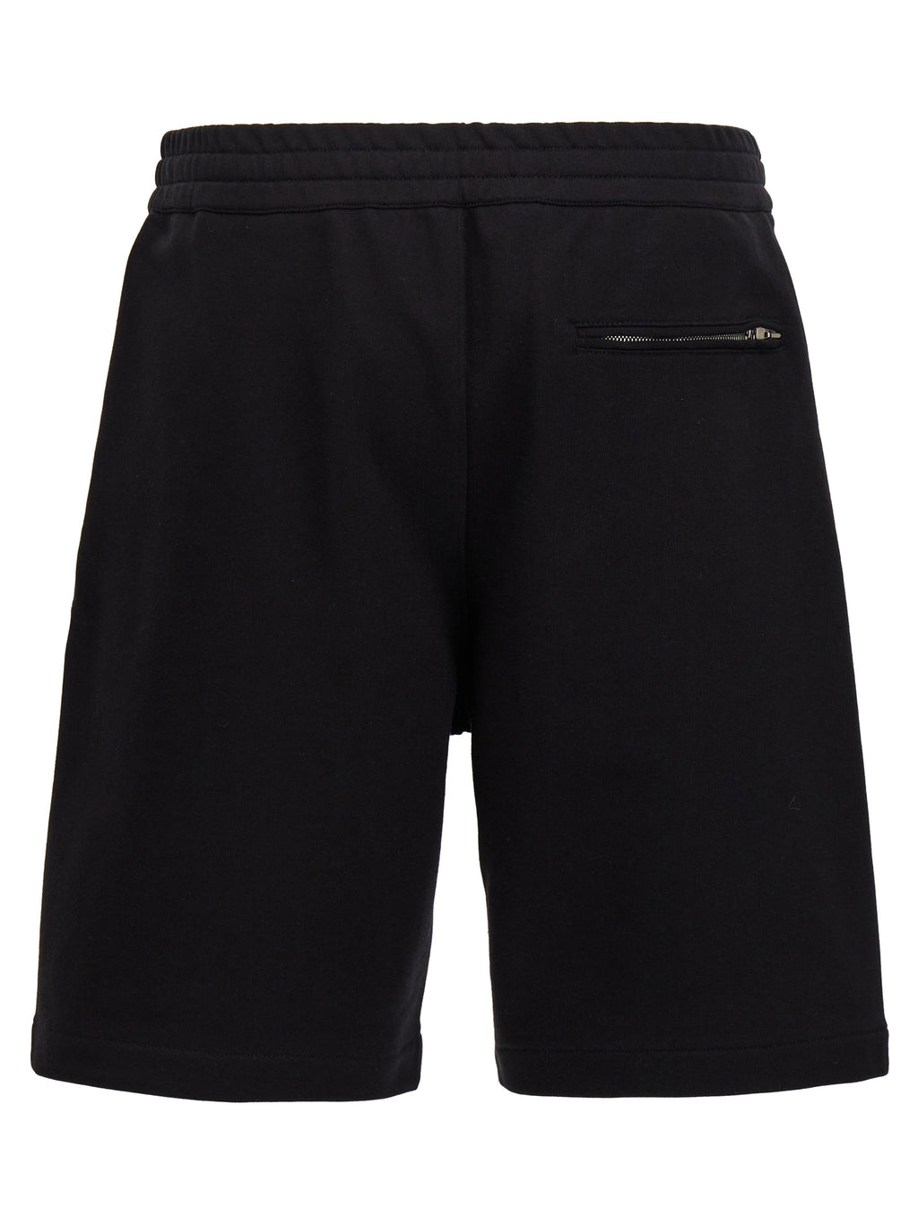 Black Cotton Bermuda Shorts