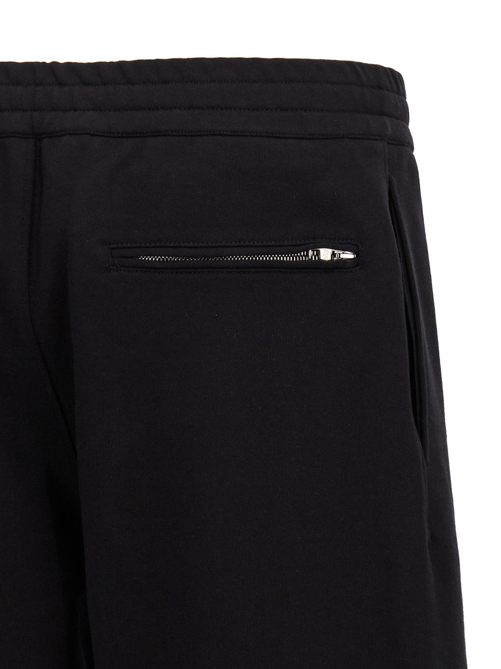Black Cotton Bermuda Shorts