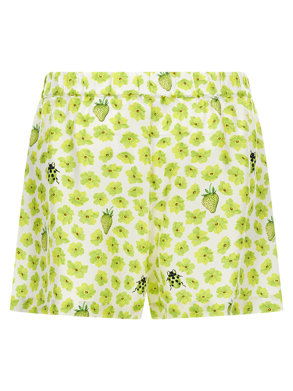 Multicolor Silk Bermuda Shorts