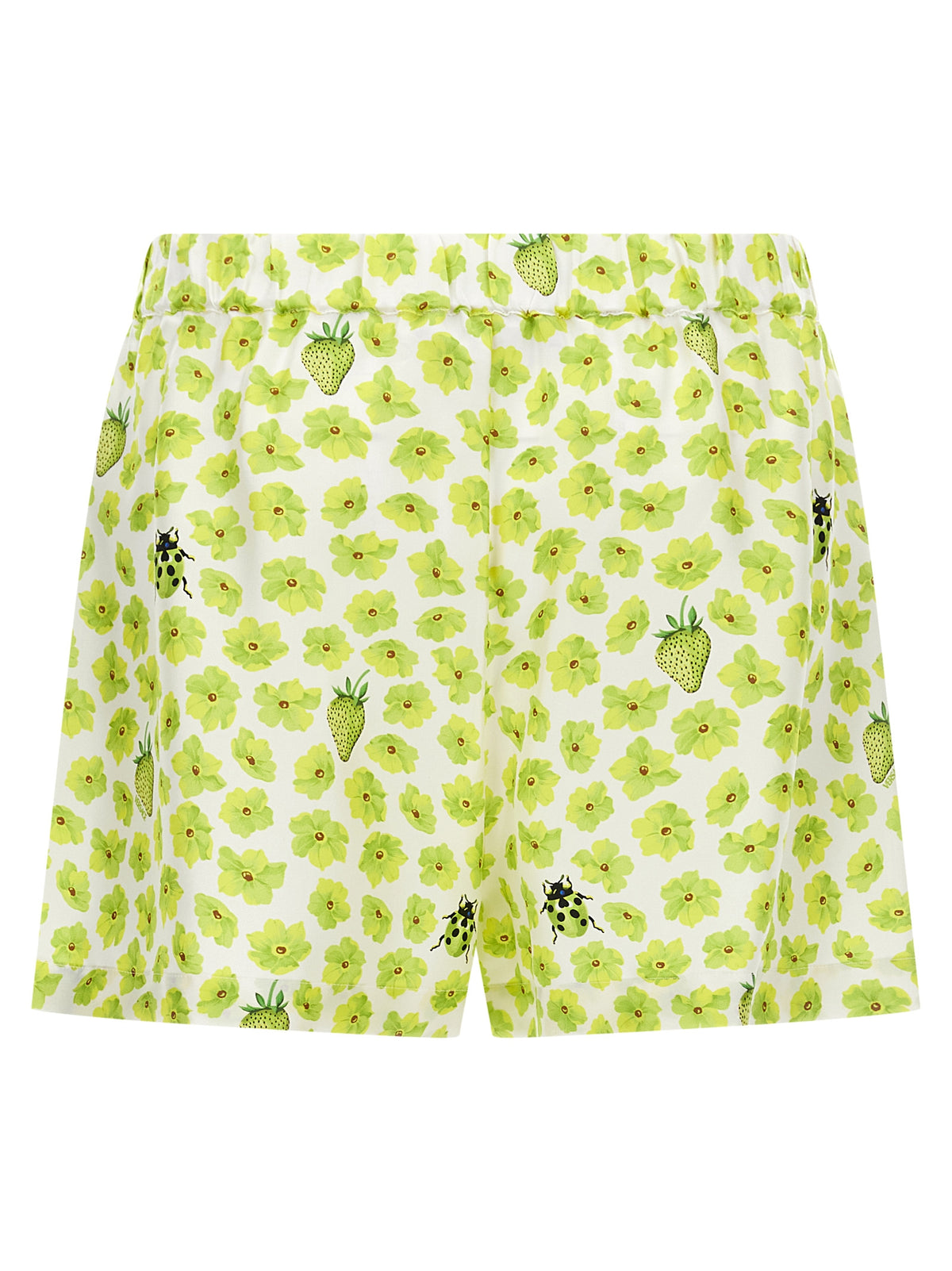Multicolor Silk Bermuda Shorts