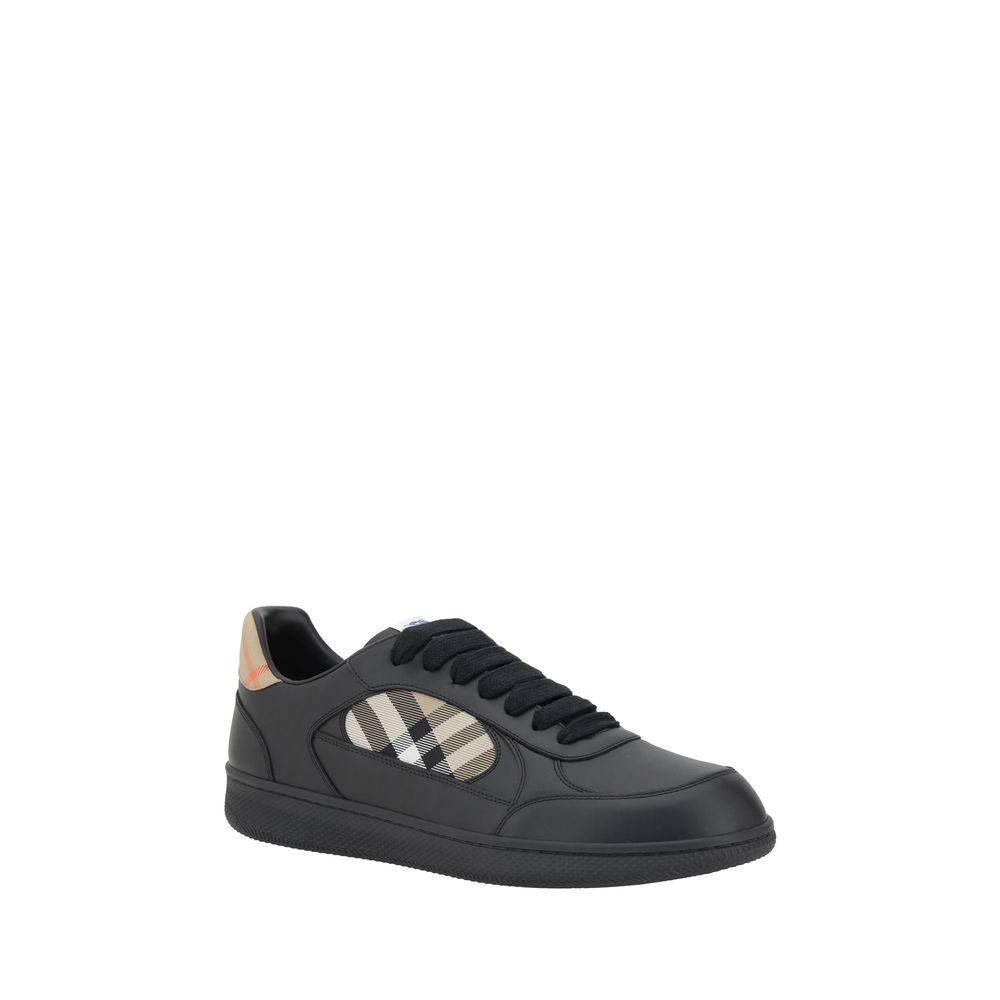 Black Calf Leather Bos Taurus Low Top Sneakers
